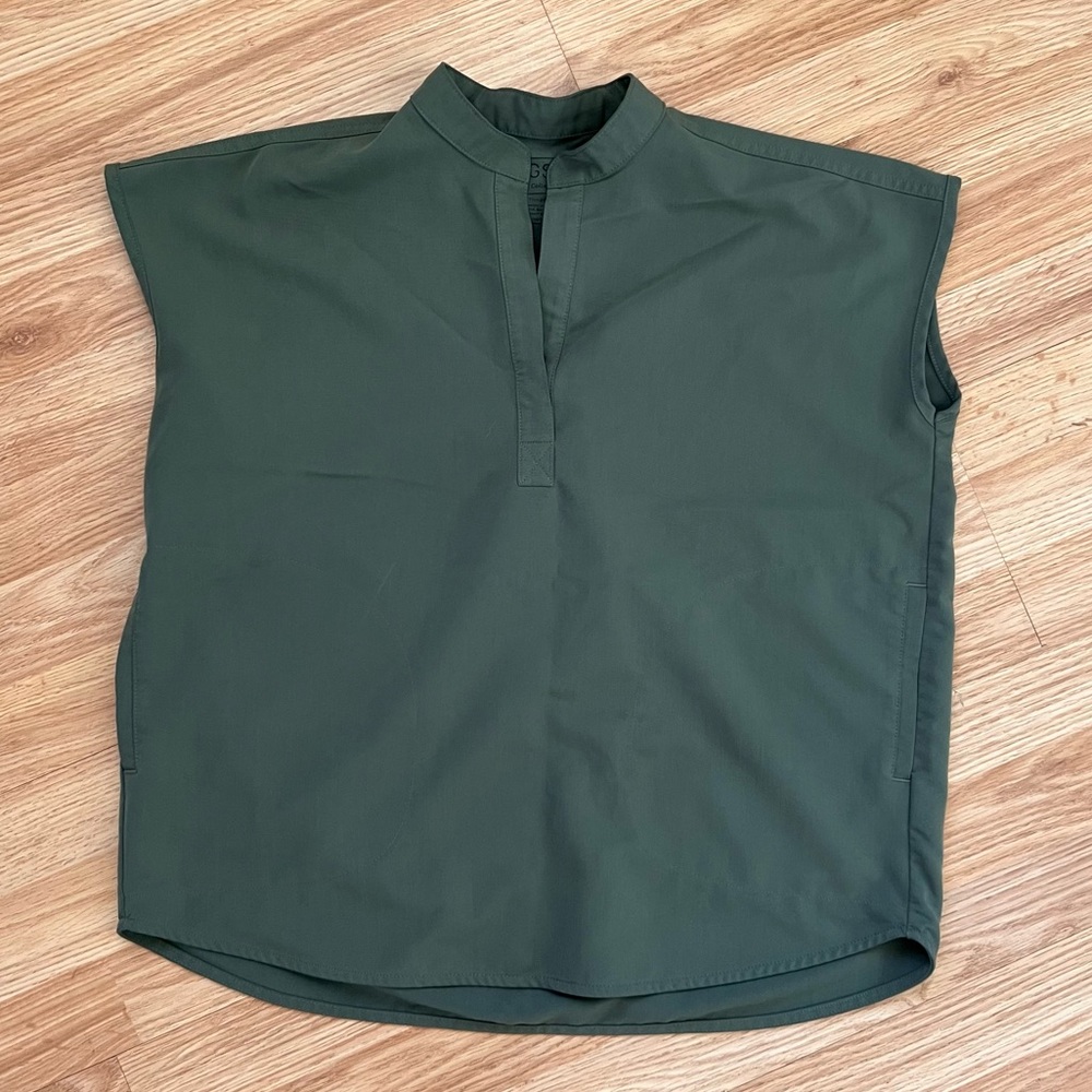 FIGS Womens Moss Rafaela Oversized scrub top